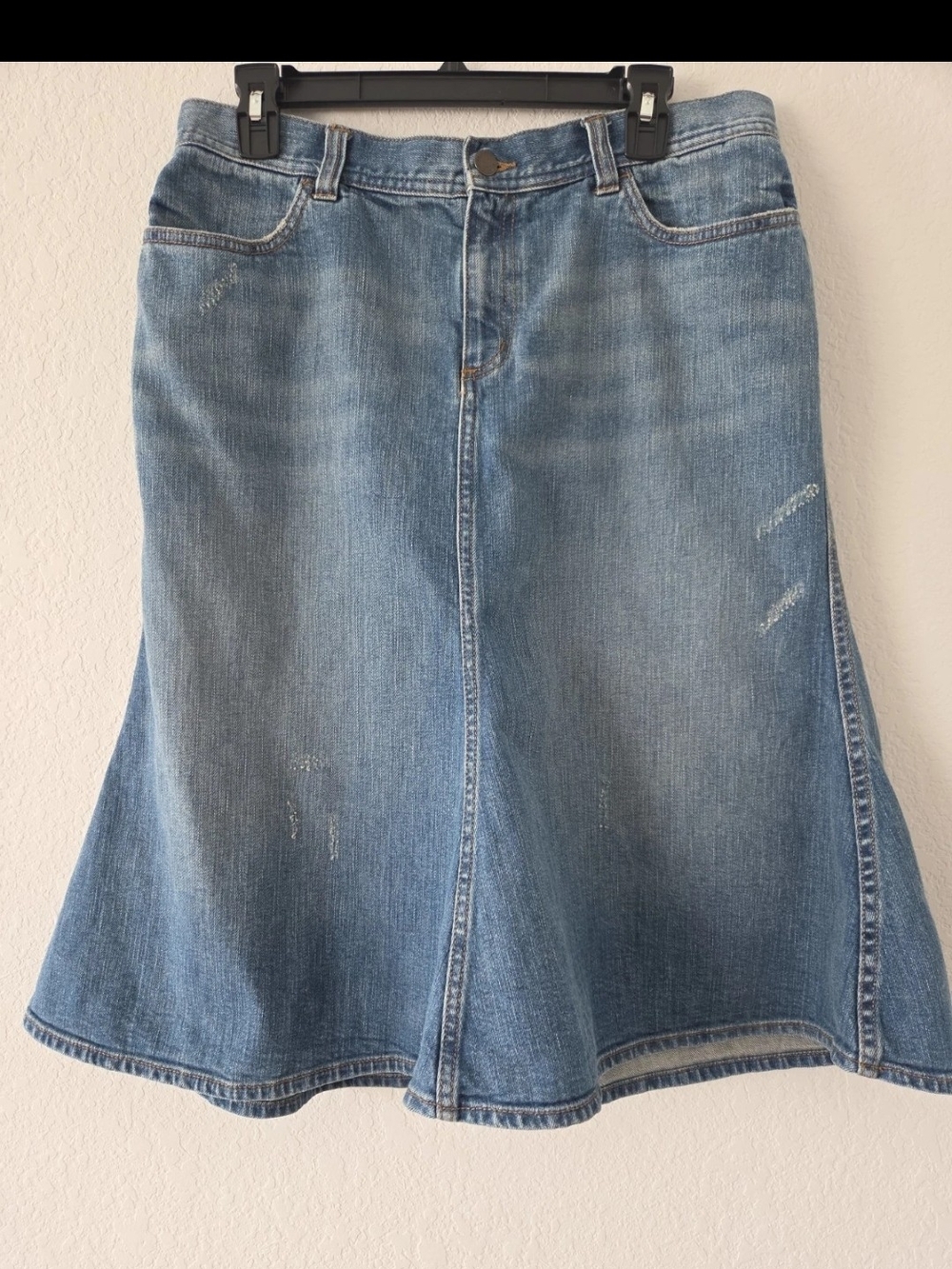 Lauren Ralph Lauren Light Blue Denim A-Line Skirt